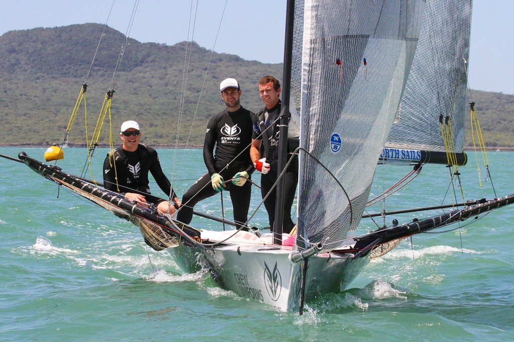 Events Clothing - 18ft Skiffs, Auckland January 13, 2013 © Richard Gladwell www.photosport.co.nz